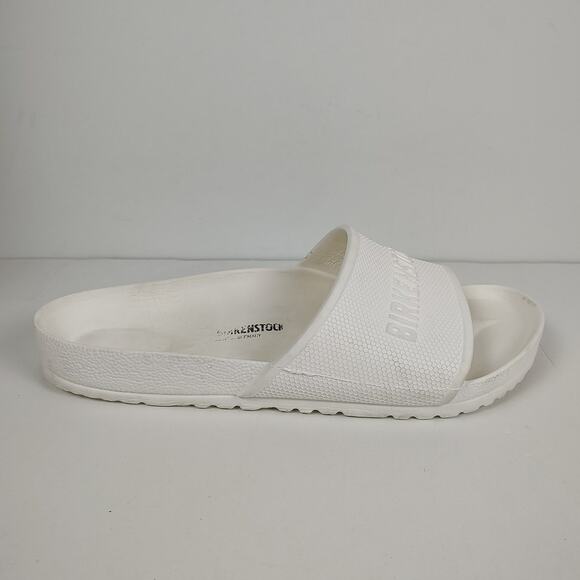 Birkenstock Barbados EVA white casual loungewear slides mens size 11 - Picture 1 of 9